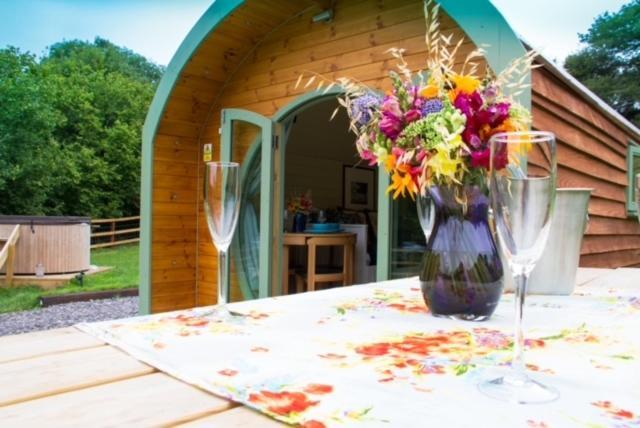 Hidden Wood Glamping And The Hideaway Cabin Warminster Exterior photo